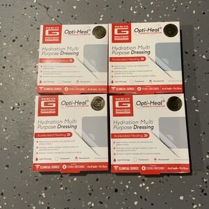 4 Boxes Neo G Opti-Heal Hydration Multi Purpose 4x4 Dressing 4 Dressings Per Box